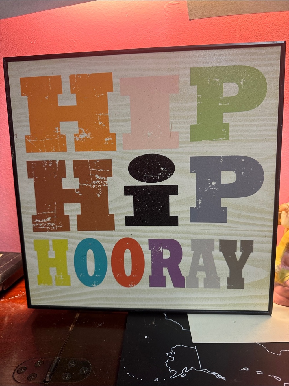 Framed Wall Art - Hip Hooray (12”x12”)
